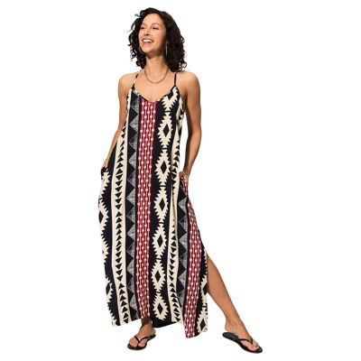 Long sleeveless summer dress MBM8501A