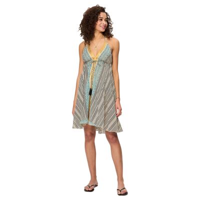 RO8500B SHORT SLEEVELESS SUMMER DRESS