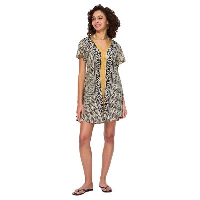 SHORT SUMMER DRESS SHORT SLEEVES RO8501A