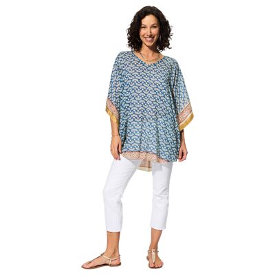 BLUSA ESTIVA A MANICHE CORTE TU8503O