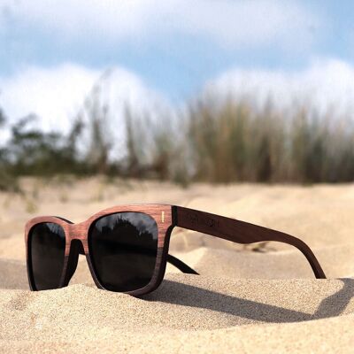 Tokyo Slate - Lunettes de soleil en bois pour homme