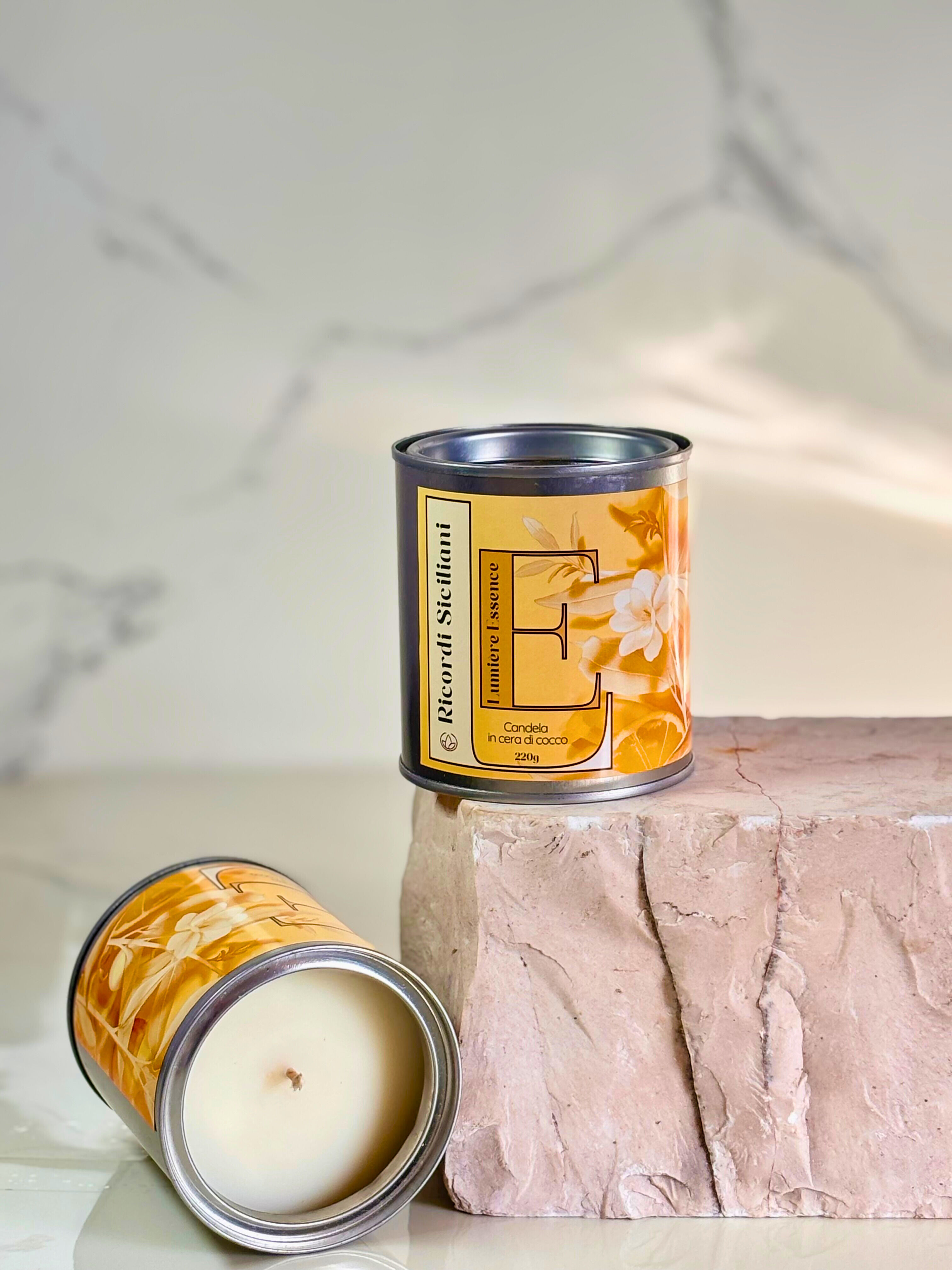 Candela Naturale – Ricordi Siciliani 220g | Essenza Lumière