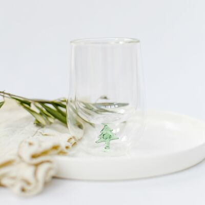 Vaso termo "Árbol" verde 150 ml set de 2