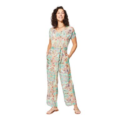 LONG SUMMER JUMPSUIT SHORT SLEEVES MCCO0112D