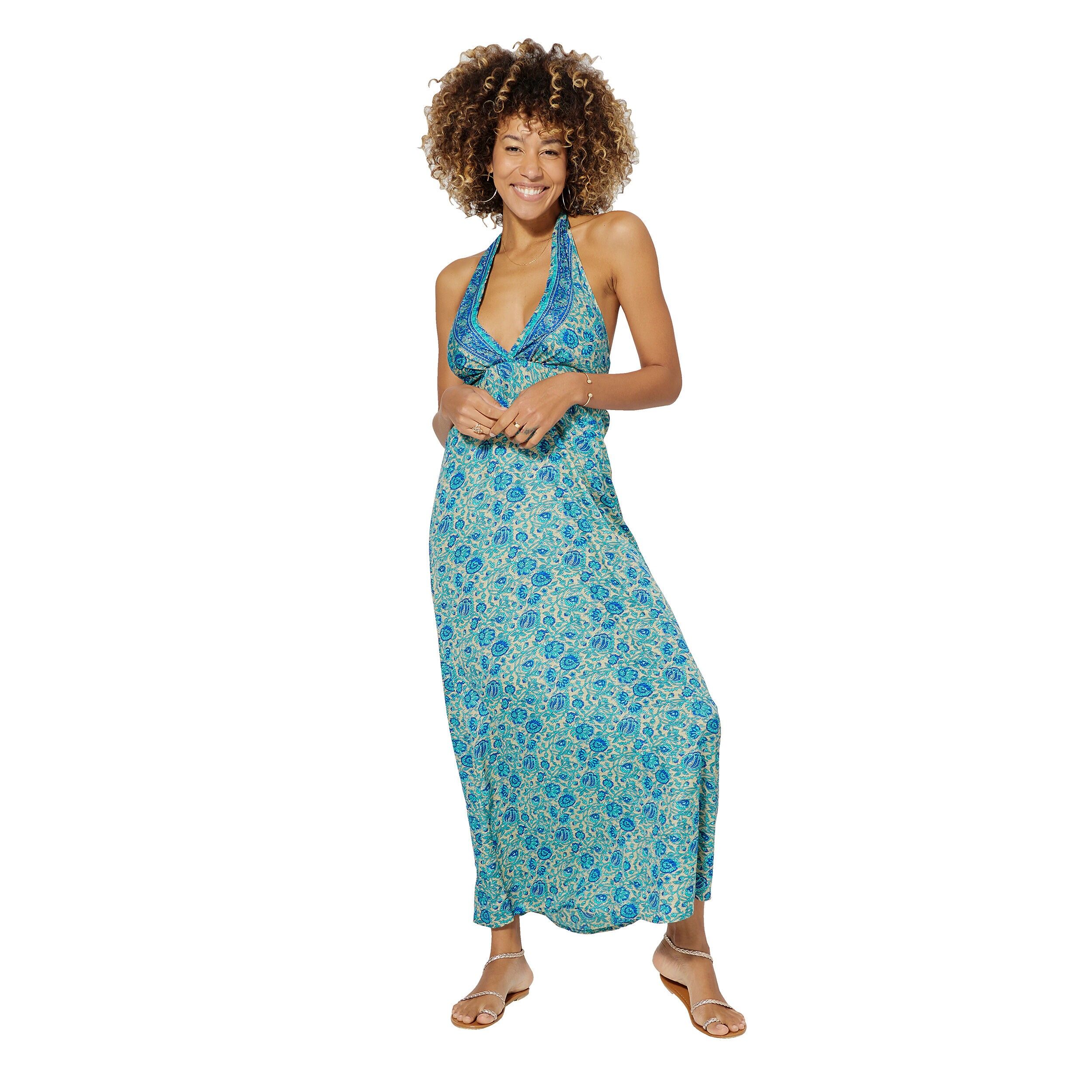 ROBE ETE LONGUE SANS MANCHES MCMAXI0151D