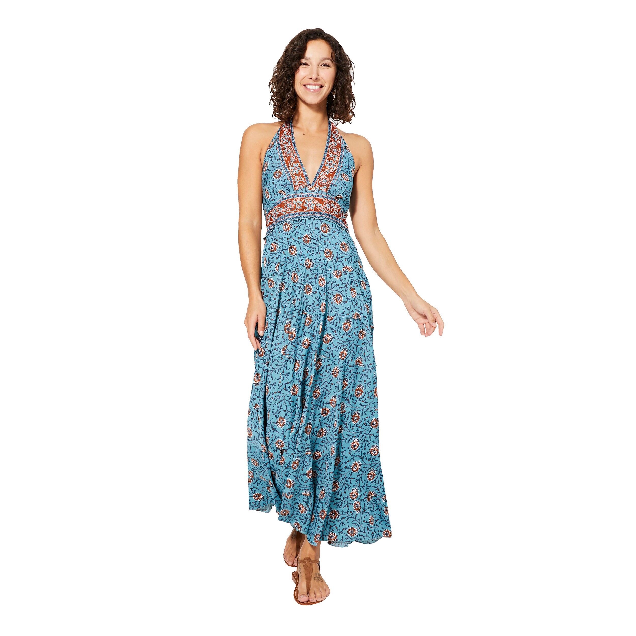 ROBE ETE LONGUE SANS MANCHES MCMAXI0600R