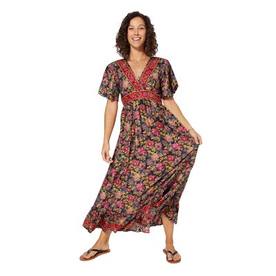 ROBE ETE LONGUE MANCHES COURTES MCMAXI0627F