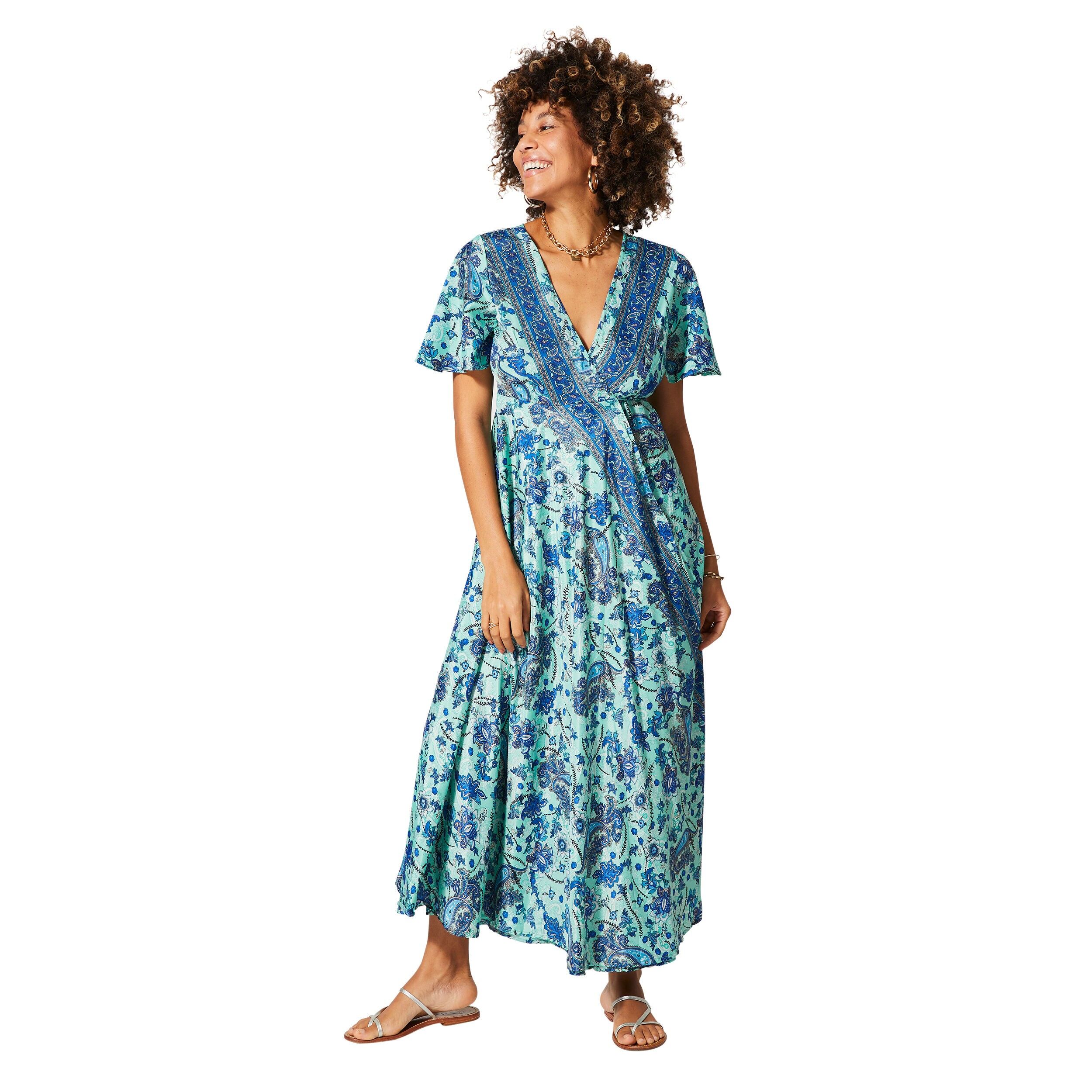 ROBE ETE LONGUE MANCHES COURTES MCMAXI0656K