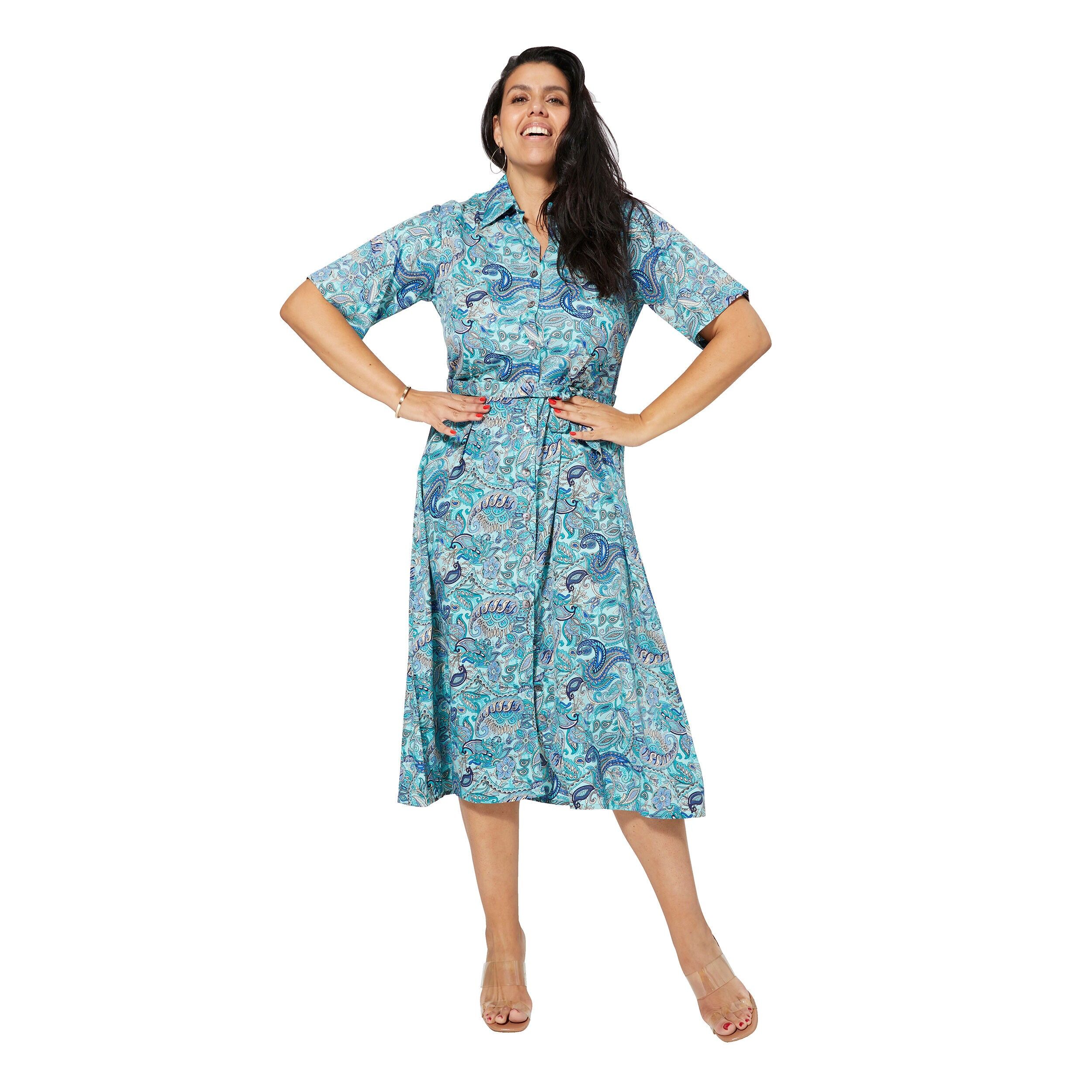 ROBE ETE MI-LONGUE MANCHES COURTES MCMAXIP0100C