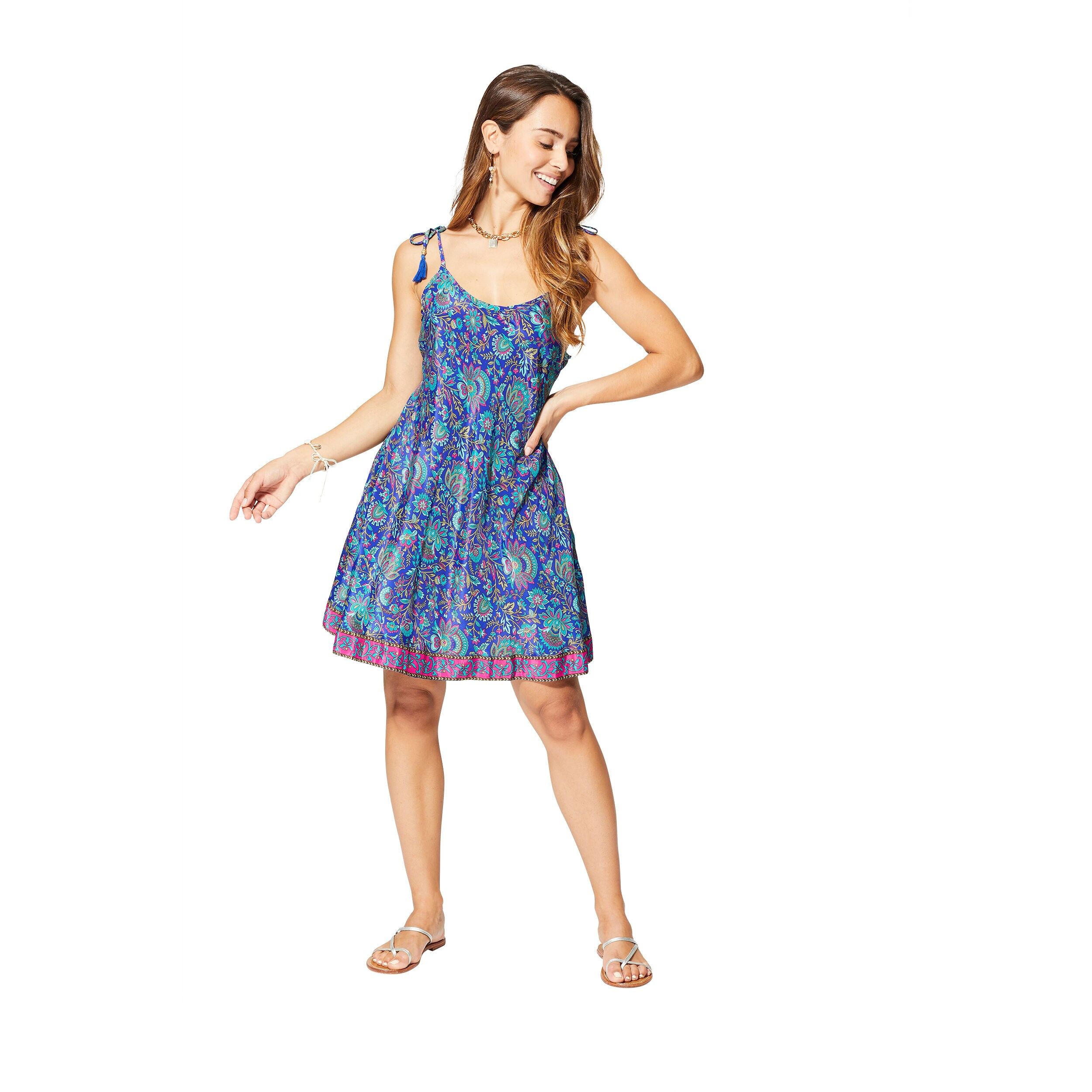 Abito estivo corto senza maniche MCRO0148D