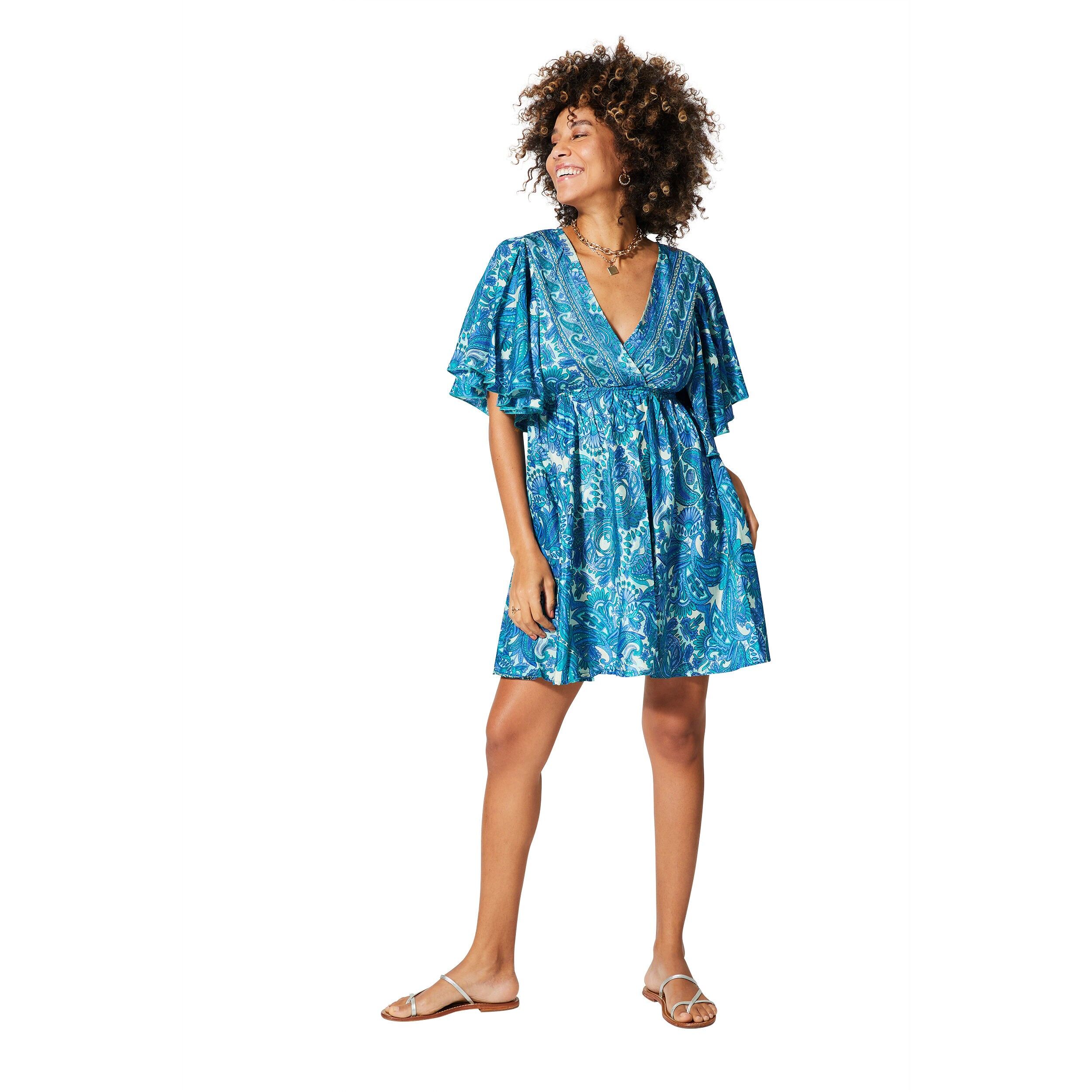 Abito estivo corto con maniche corte MCRO0639H