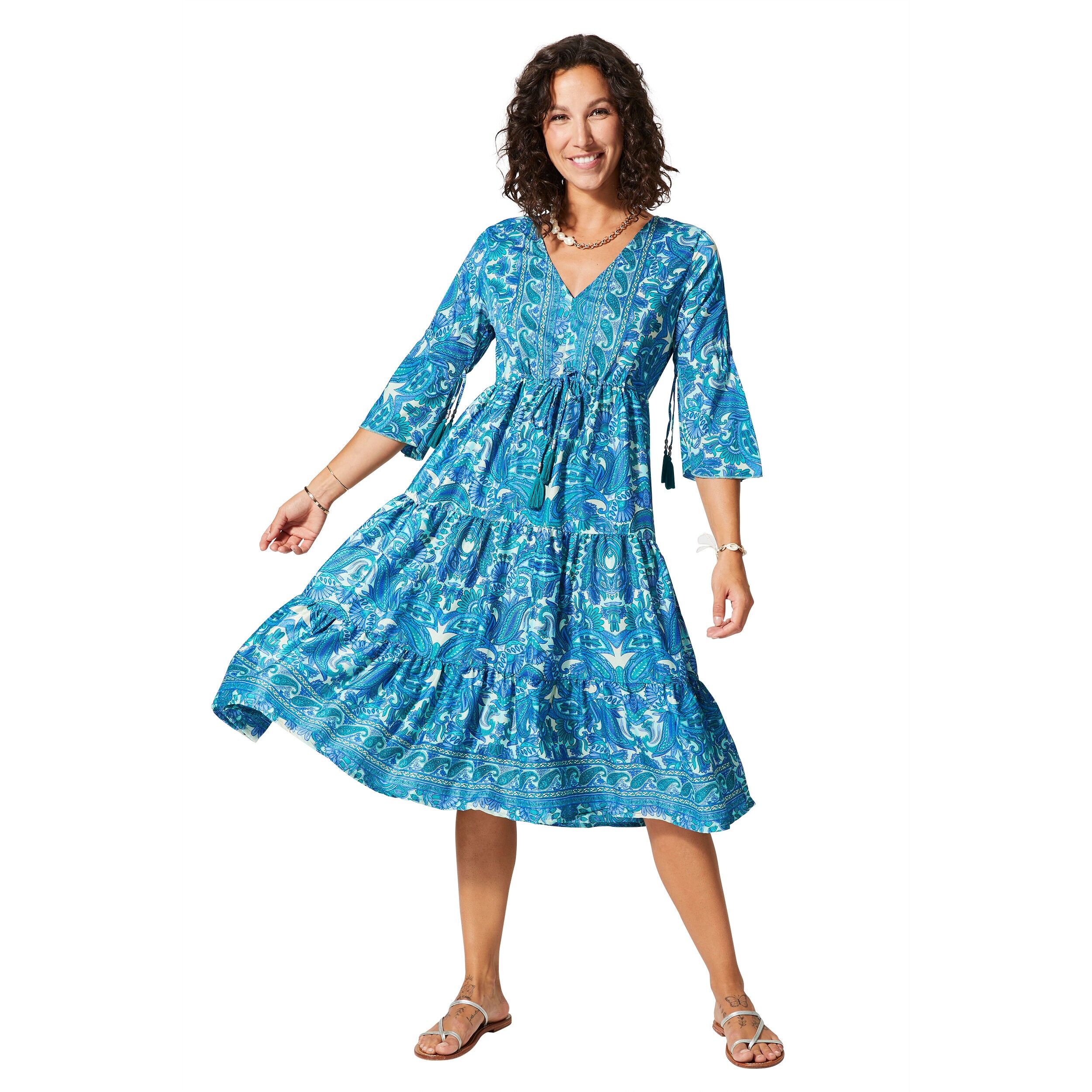 ROBE ETE MI-LONGUE MANCHES 3/4 MCRO0647C