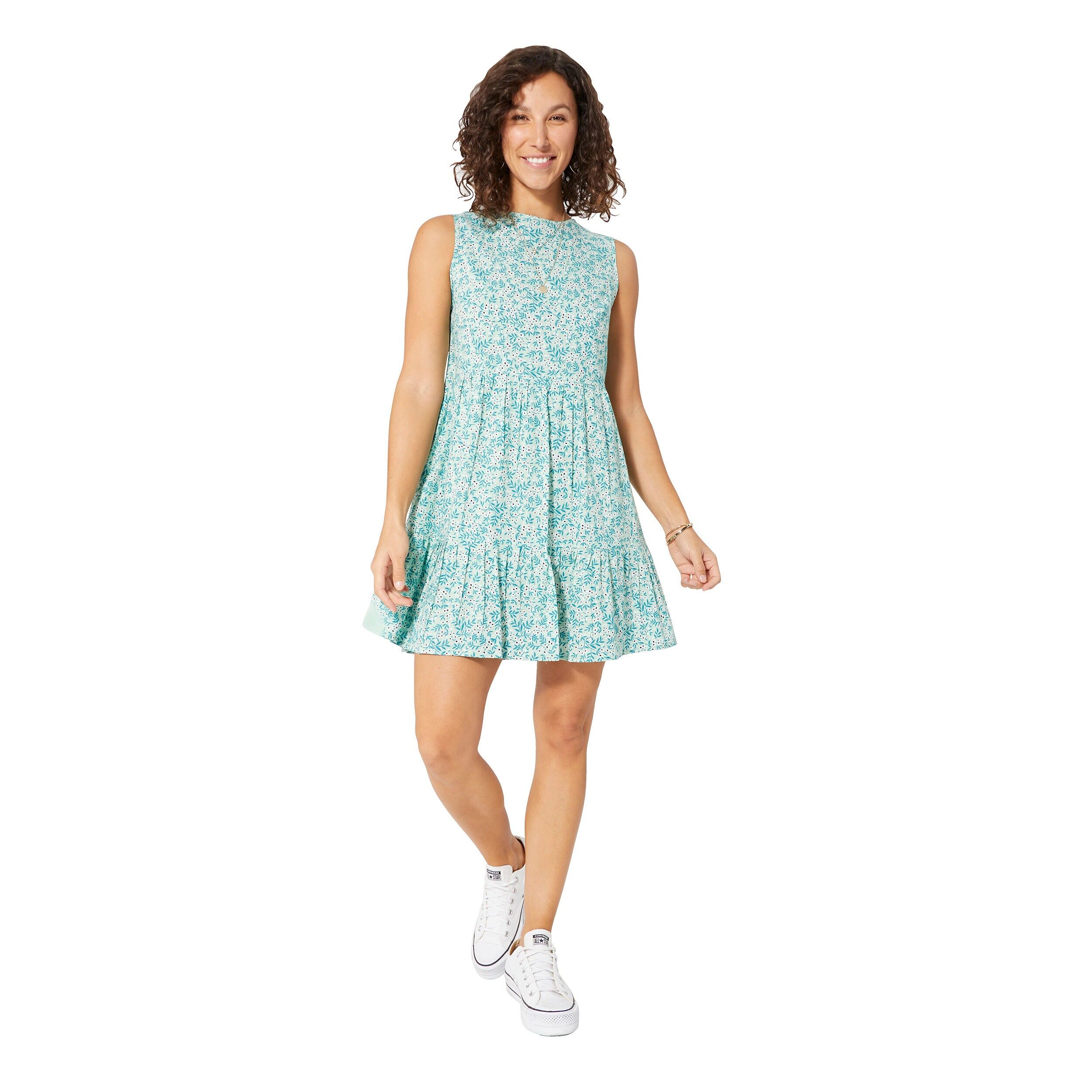 KURZES ÄRMELLOSES SOMMERKLEID RO7276D