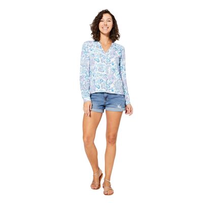 CLASSIC LONG SLEEVE SUMMER BLOUSE TOPV0108I