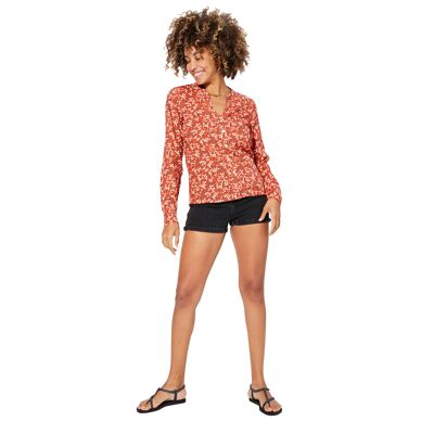 CLASSIC LONG SLEEVE SUMMER BLOUSE TOPV0108F