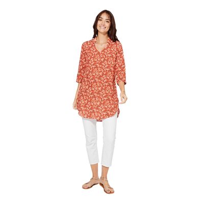 SUMMER TUNIC 3/4 SLEEVES TOPV0111A