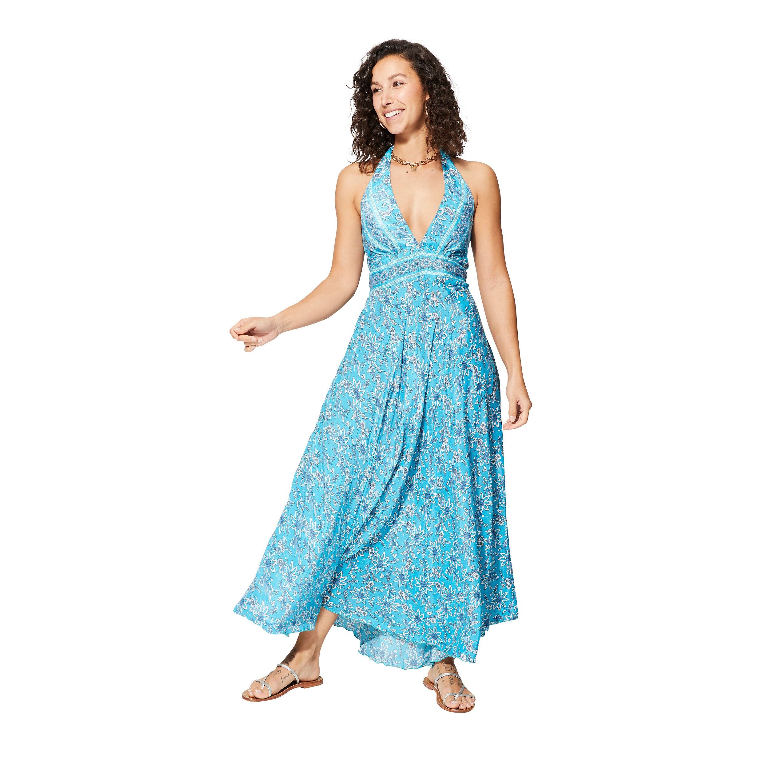 MAXIPA0644J LANGES RÜCKENFREIES SOMMERKLEID