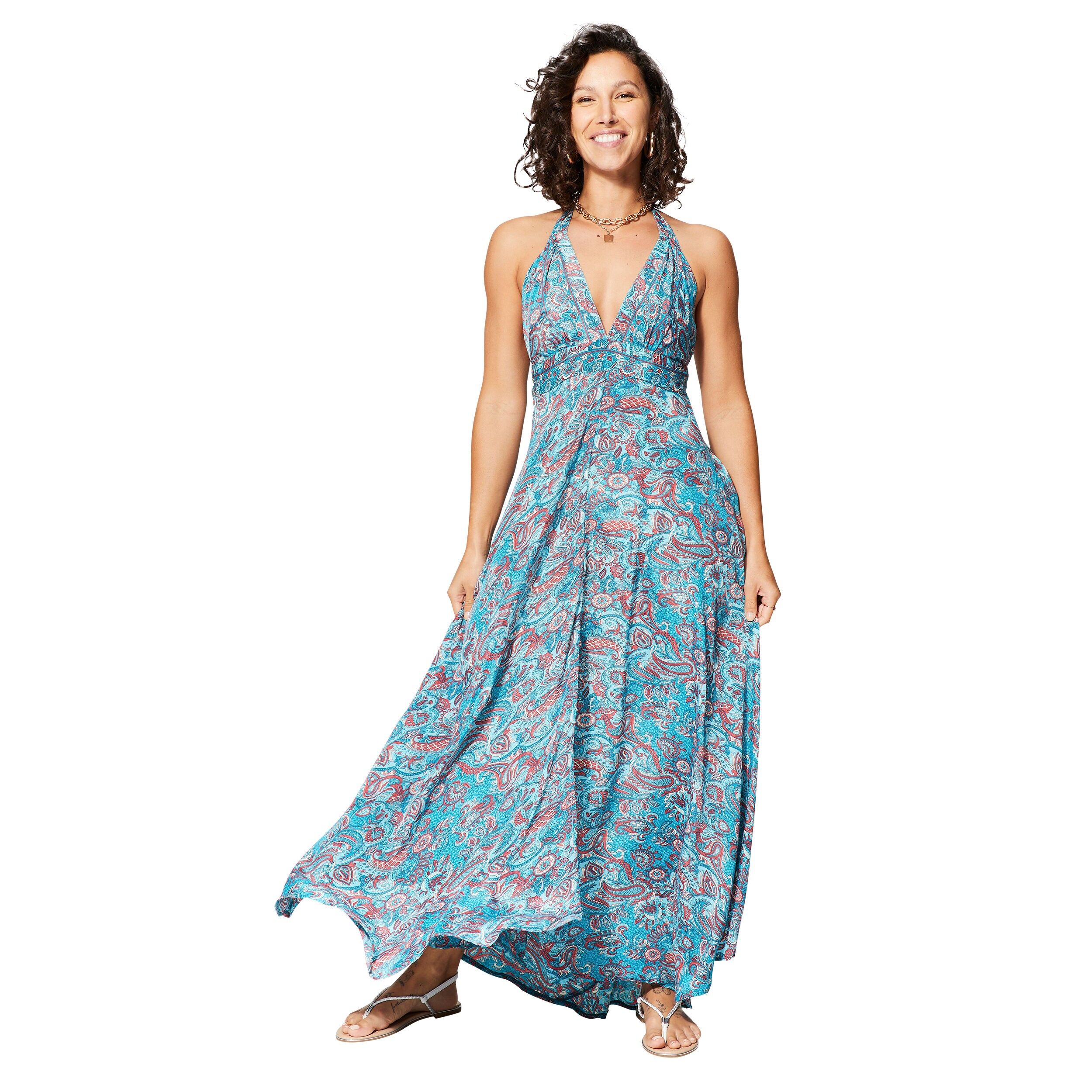 MAXIPA0650C LANGES ÄRMELLOSES SOMMERKLEID