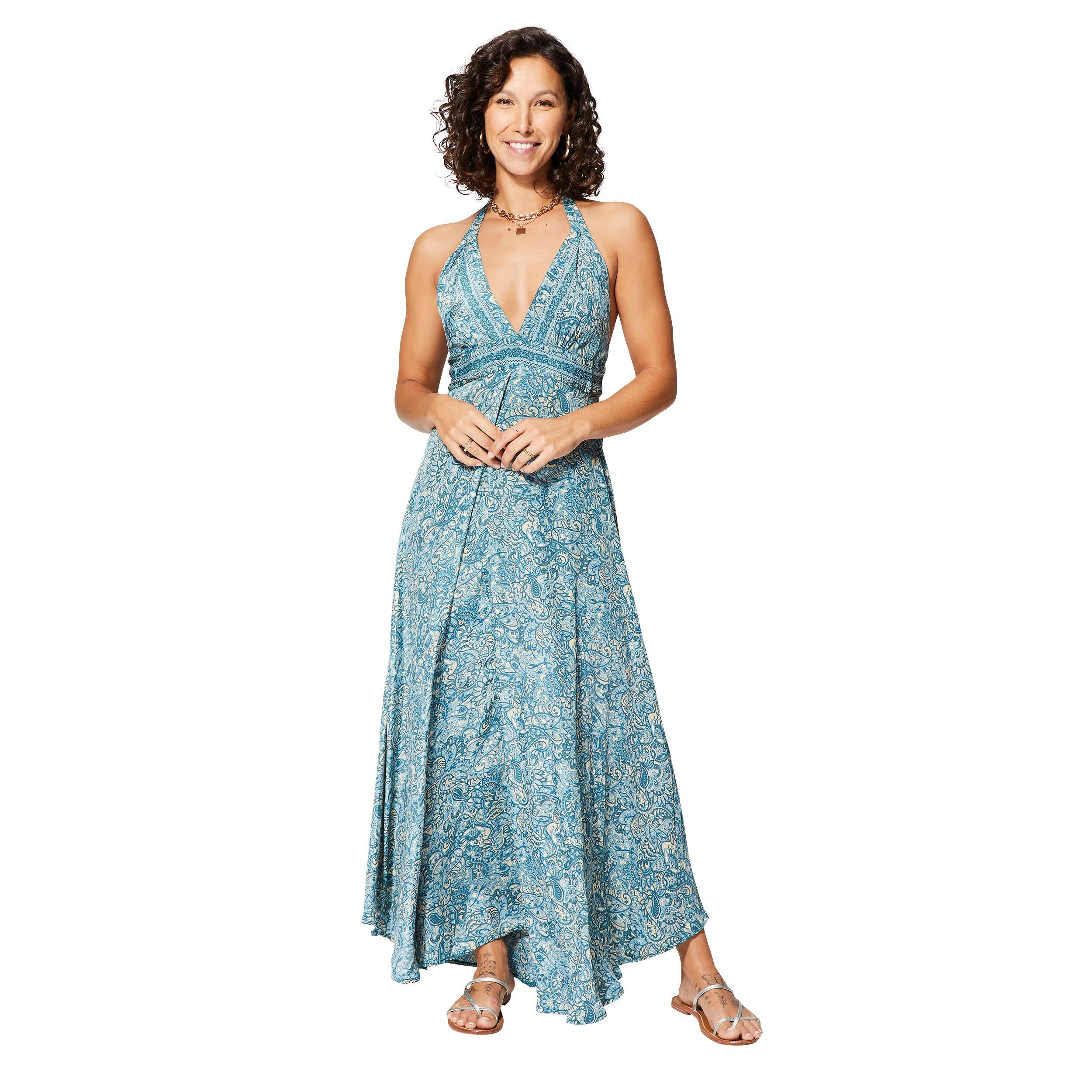 MAXIPA0650D LANGES ÄRMELLOSES SOMMERKLEID