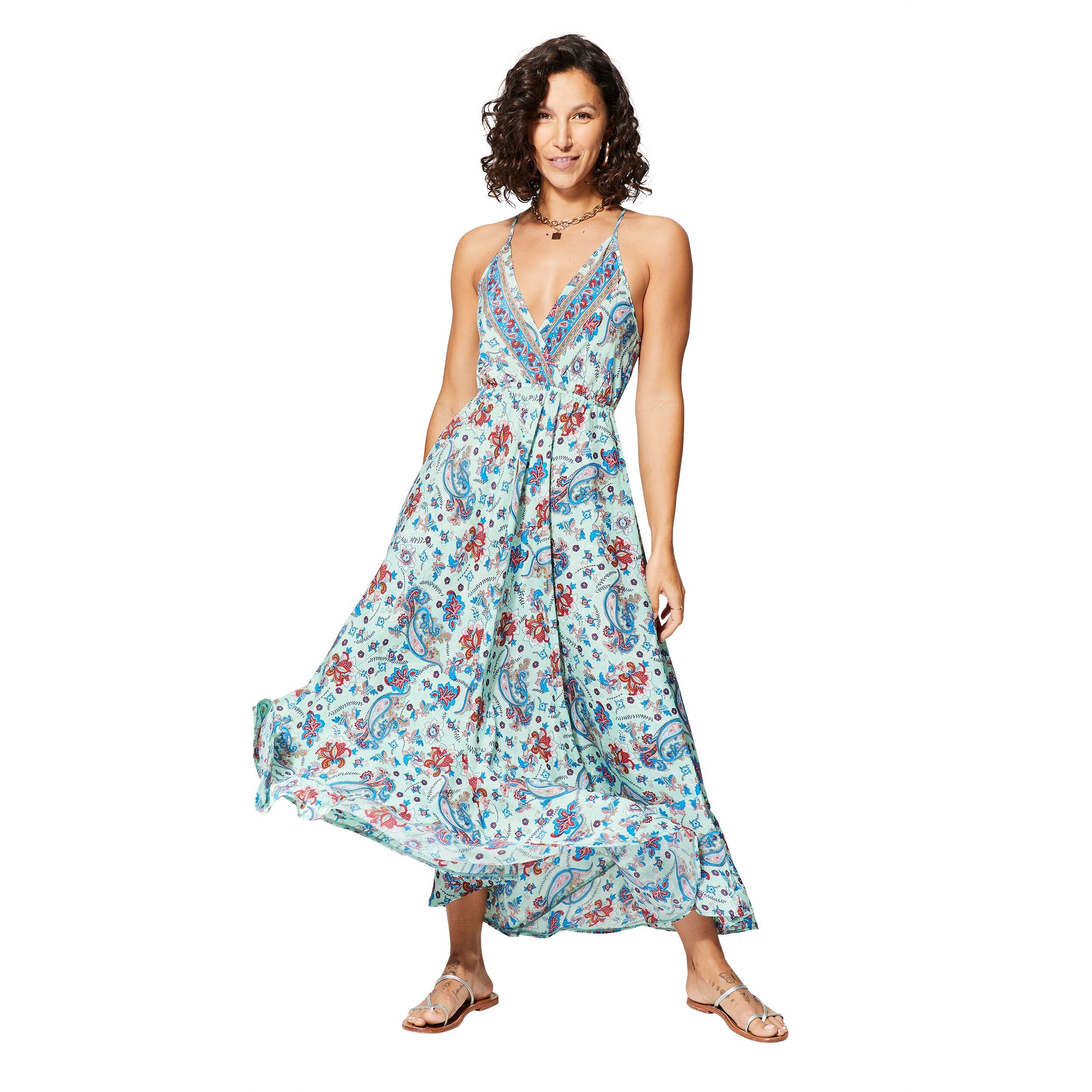 MAXIPA0651D LANGES ÄRMELLOSES SOMMERKLEID