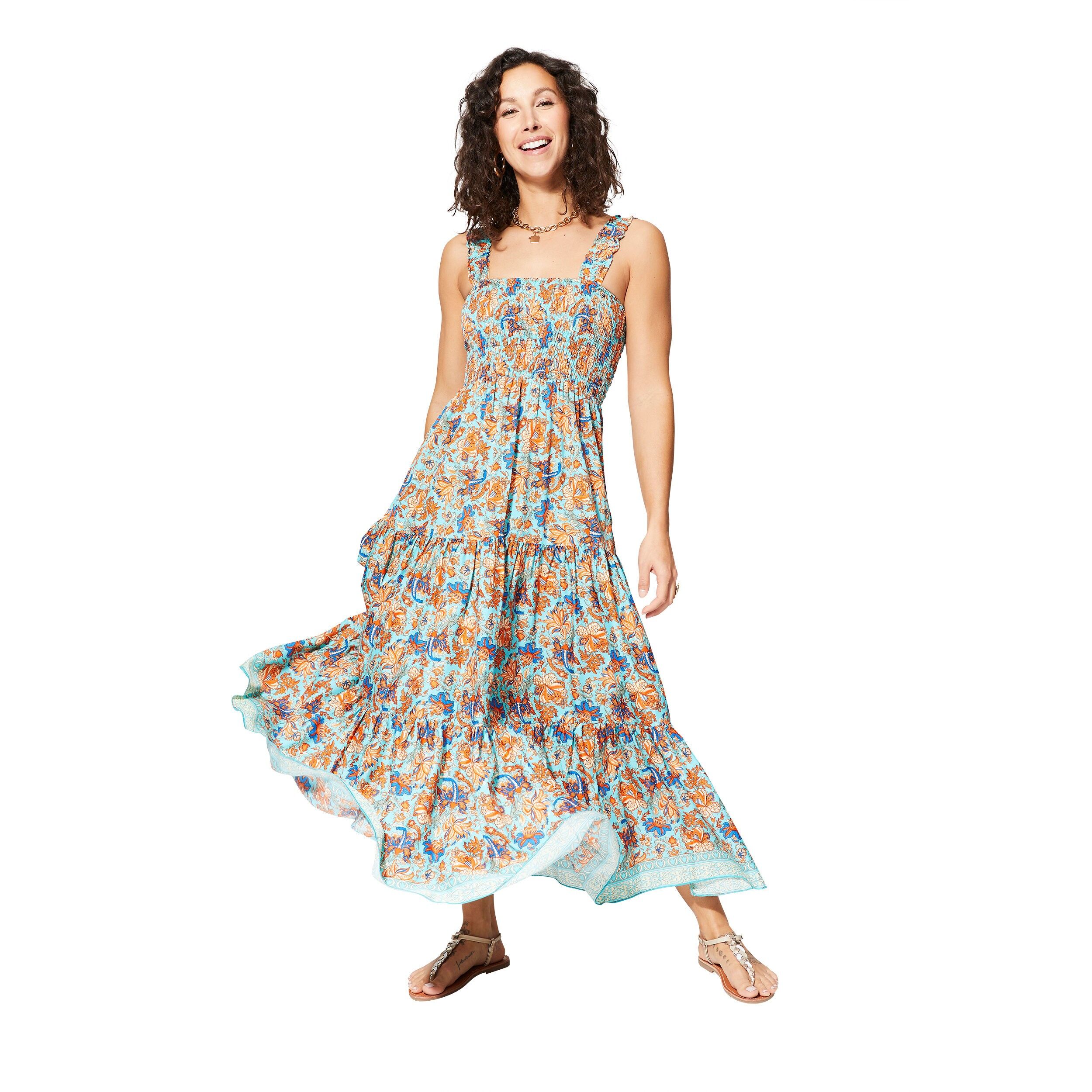 MAXIPA4004ZB LANGES ÄRMELLOSES SOMMERKLEID