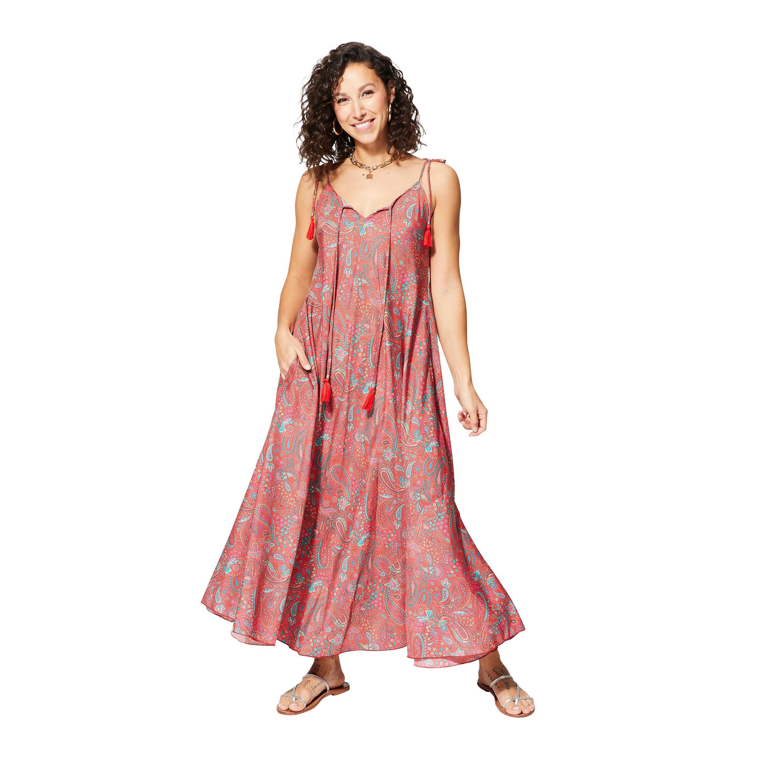 MAXIPA4007F ABITO ESTIVO SENZA MANICHE LUNGHE