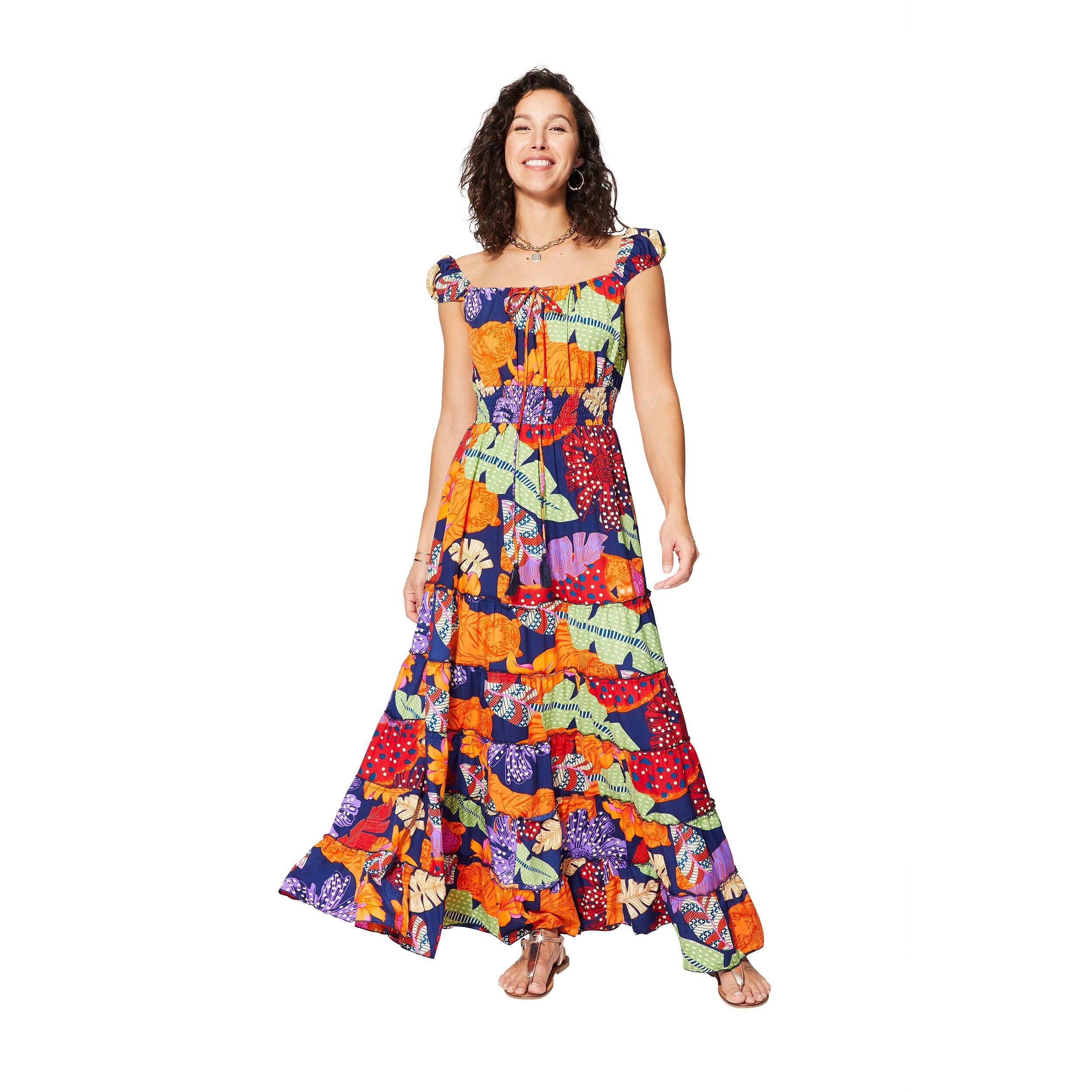 MAXIPA4009F ABITO ESTIVO SENZA MANICHE LUNGHE