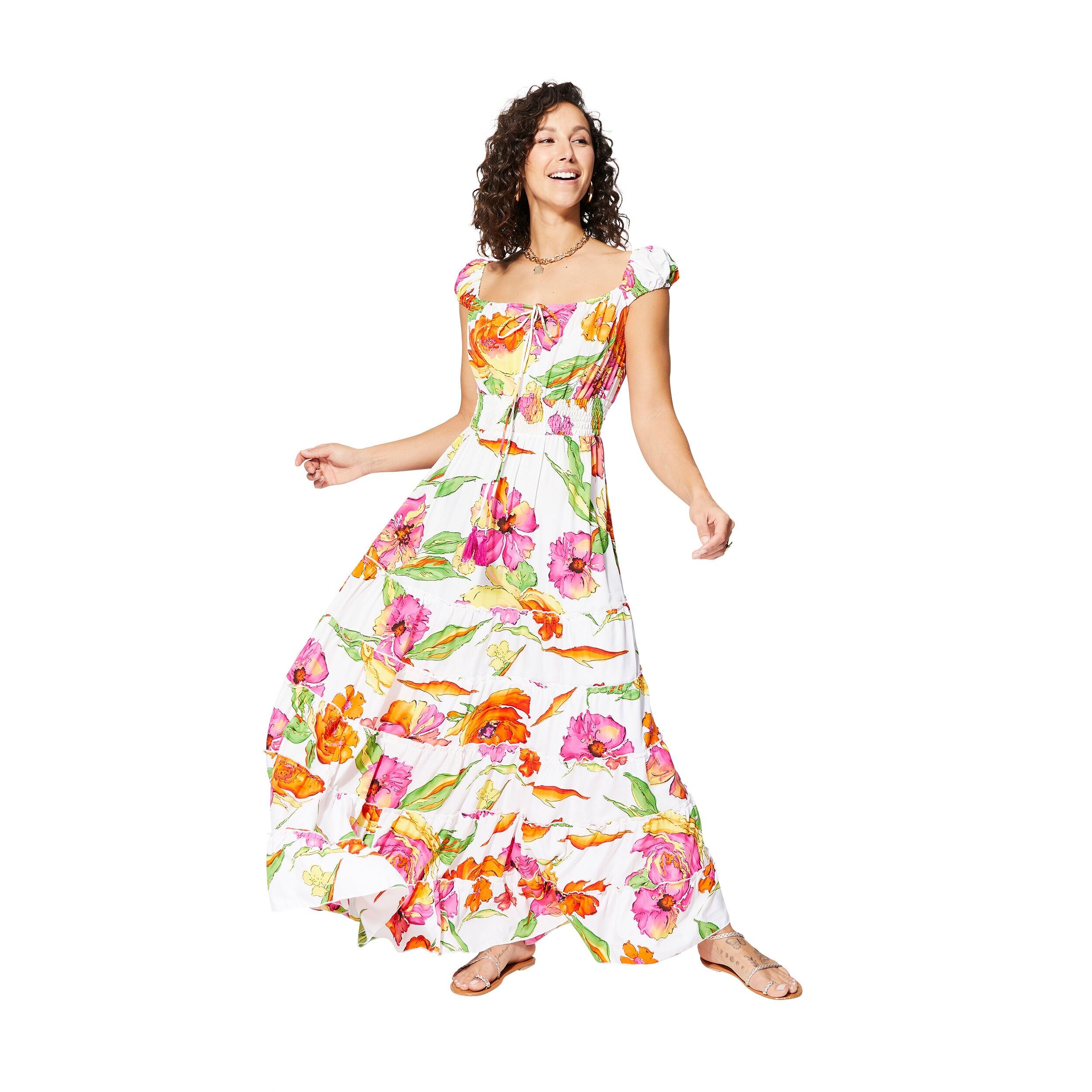 MAXIPA4009G ABITO ESTIVO SENZA MANICHE LUNGHE