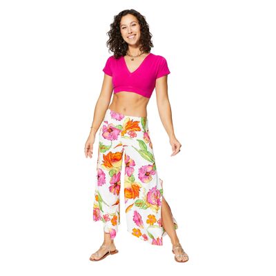 Pantalones acampanados de verano para mujer, fluidos y ligeros PIP4001D