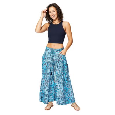 Pantalones de verano ligeros, holgados y acampanados para mujer PIP4006C