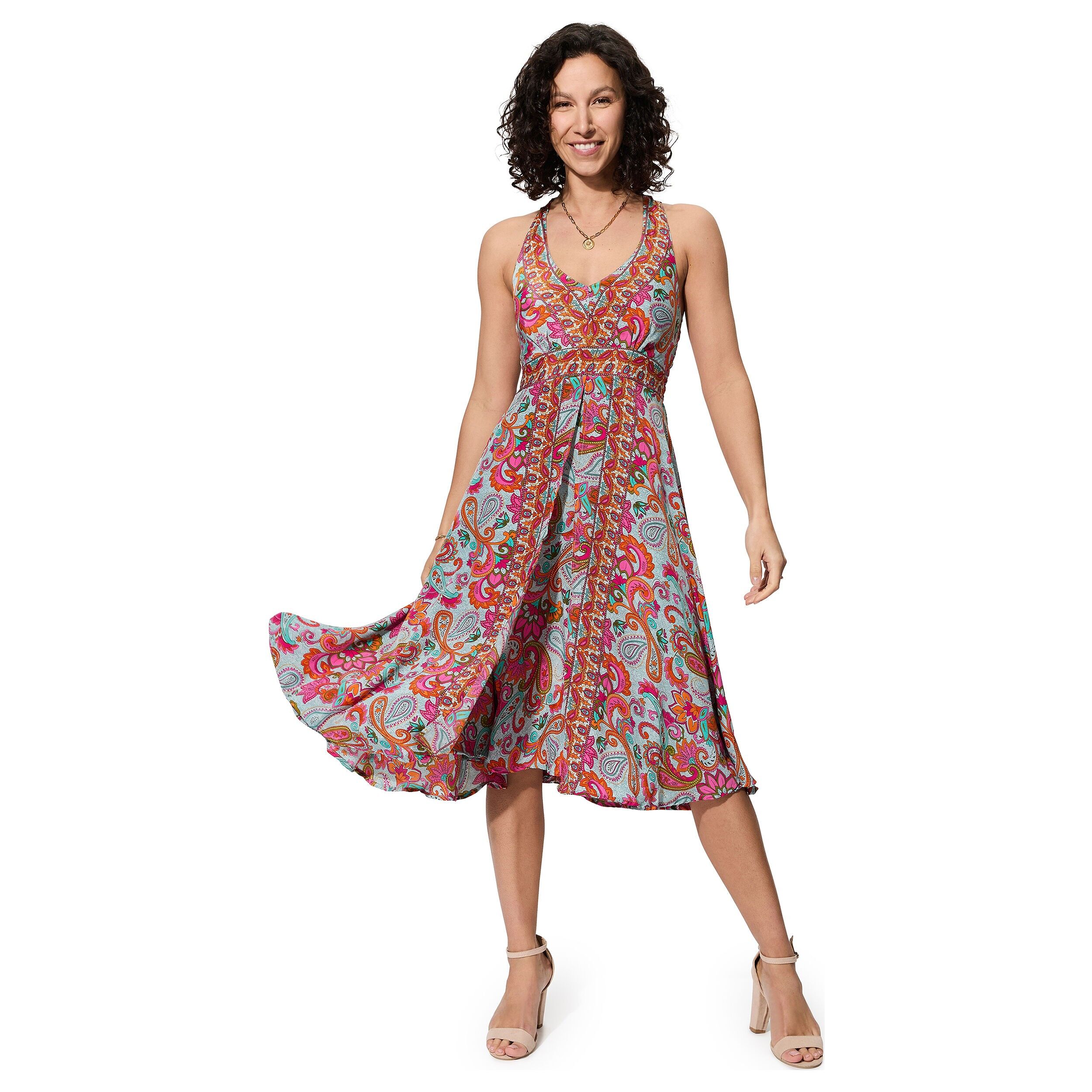 ÄRMELLOSES MITTELLANGES SOMMERKLEID RLIP0615C