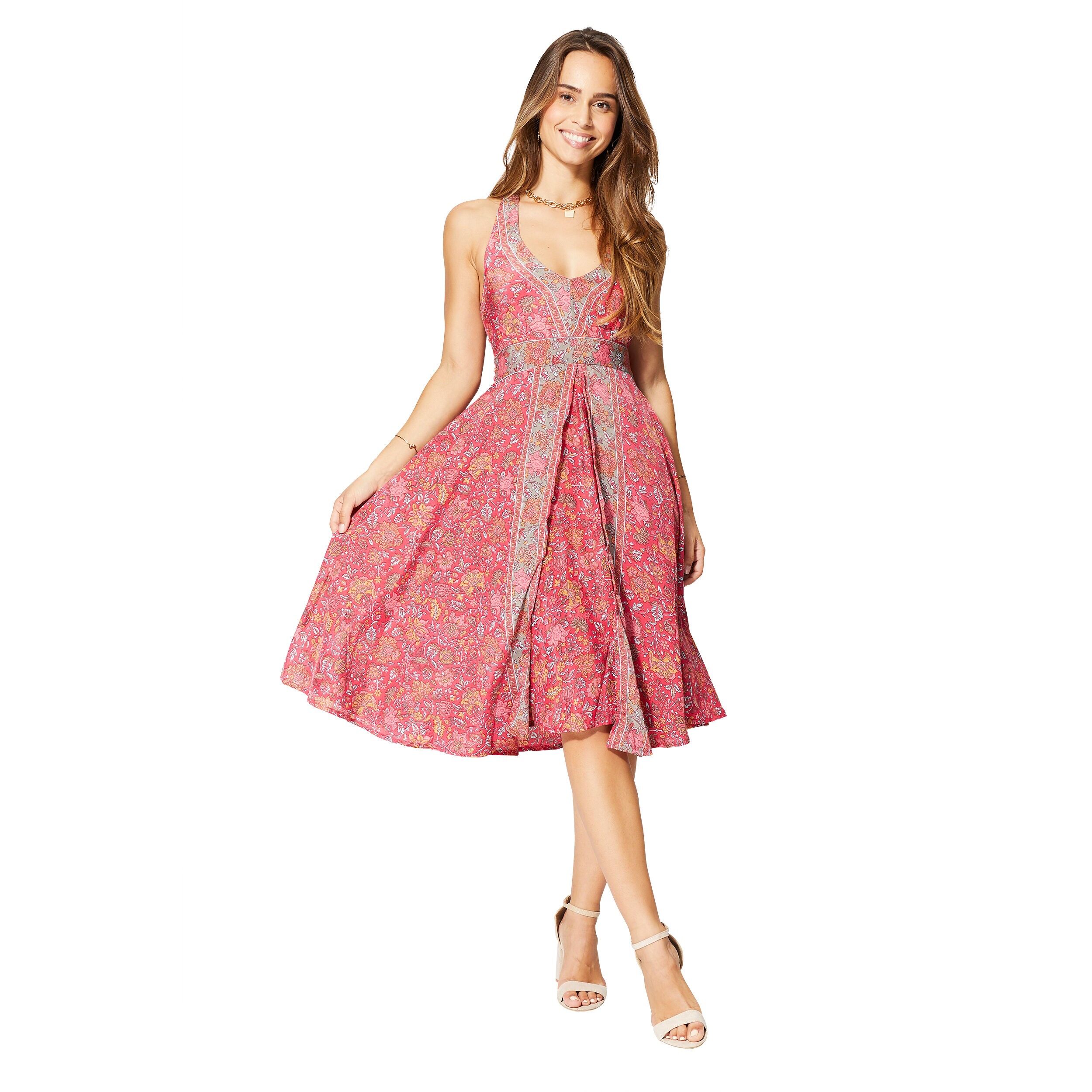 ROBE ETE MI-LONGUE SANS MANCHES RLIP0615B