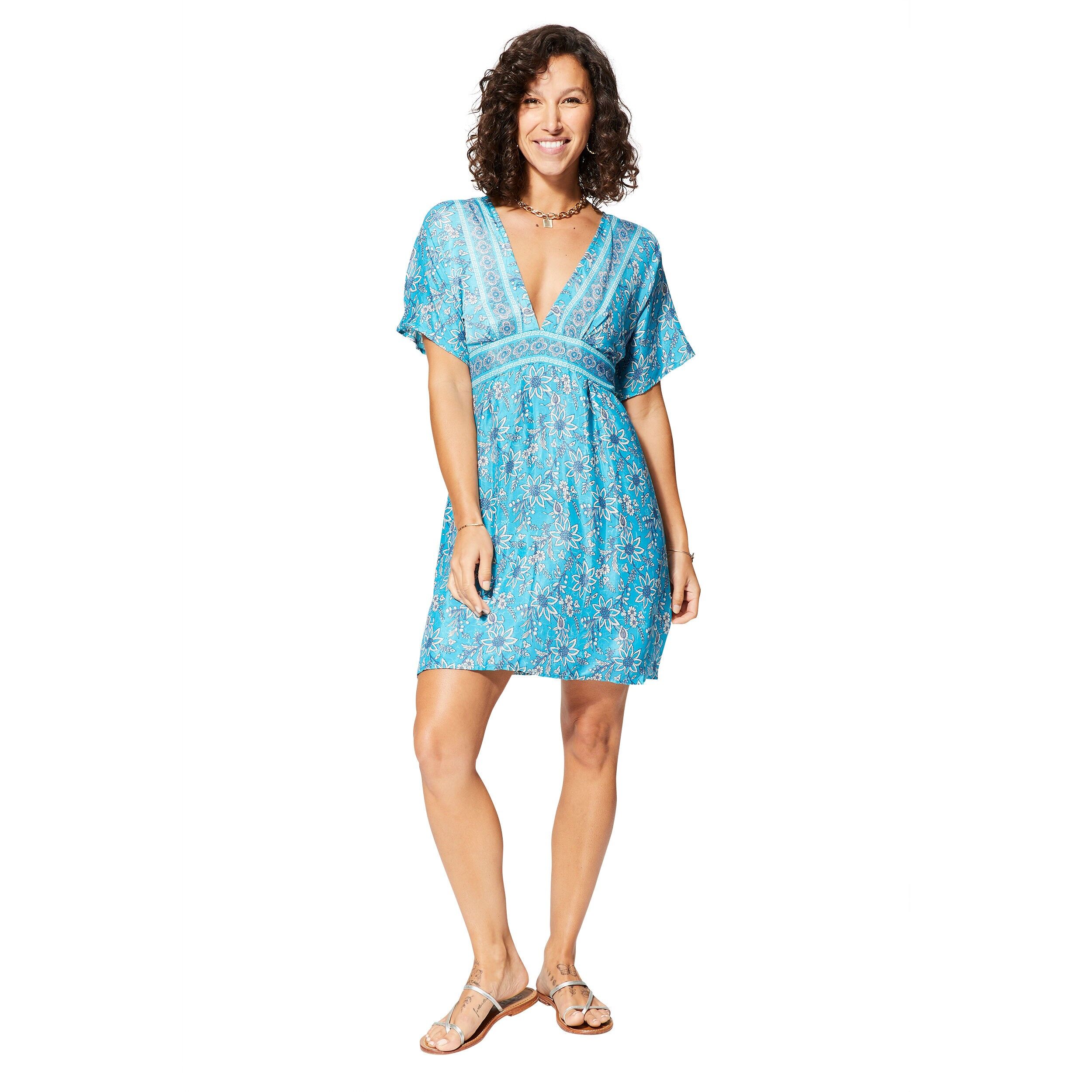 KURZES SOMMERKLEID MIT KURZEN ÄRMELN RLIP0619D