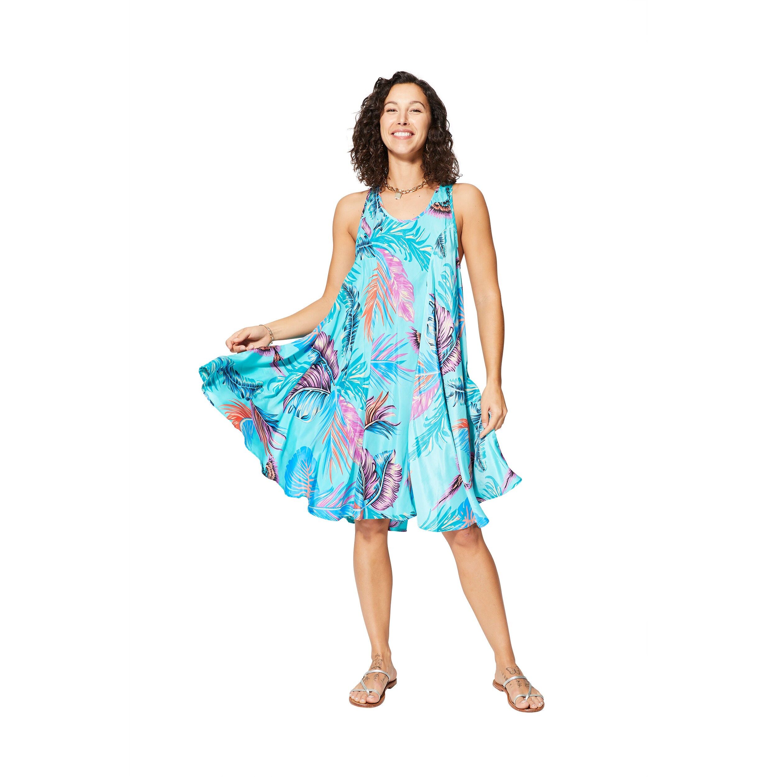 KURZES ÄRMELLOSES SOMMERKLEID RLIP4003C