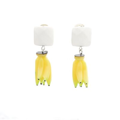 Bijoux fantaisie clips d'oreilles banane