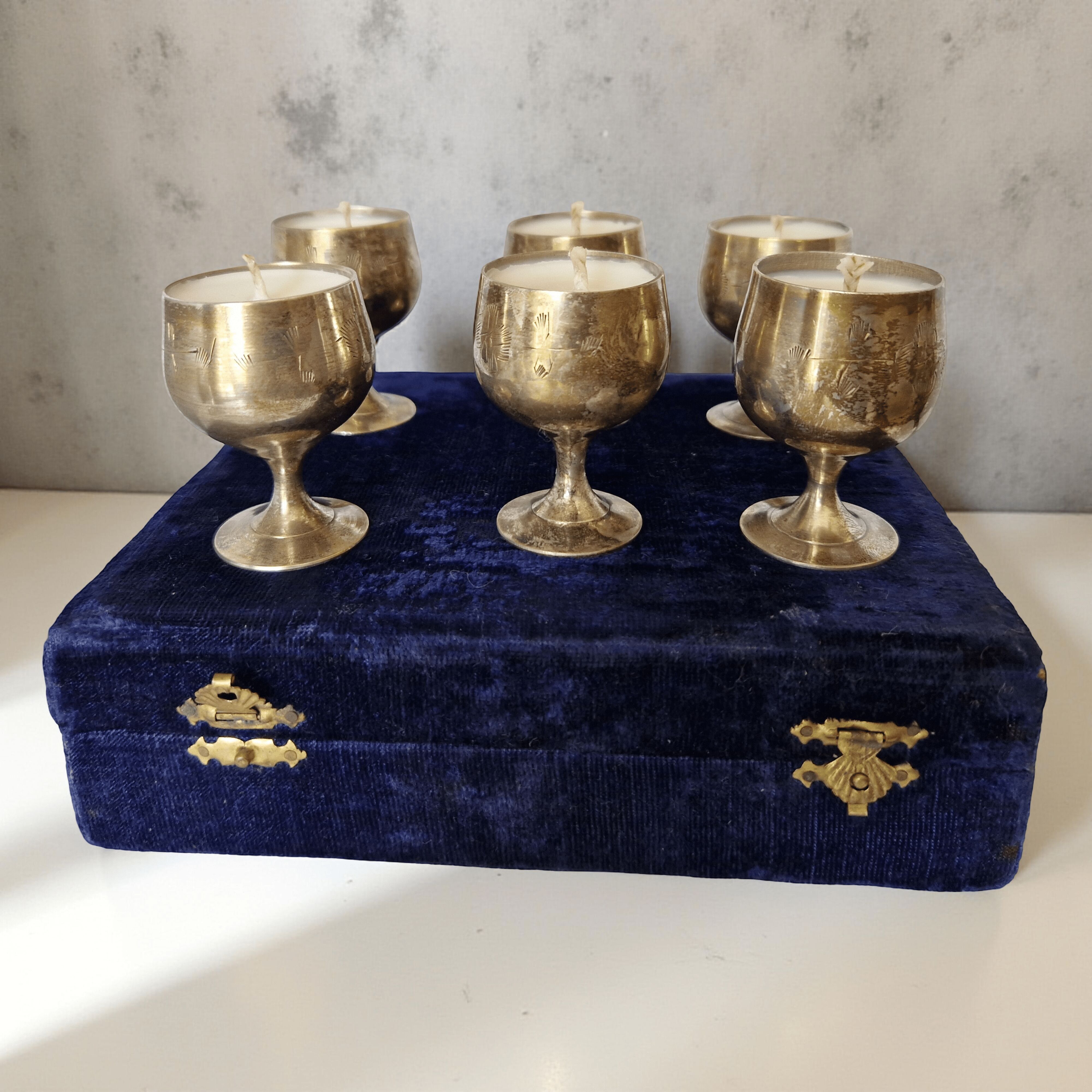 Set di 6 mini candele a calice riutilizzate – Garden Scents