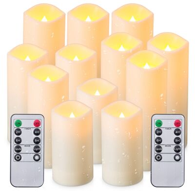 Velas LED con efecto de llama