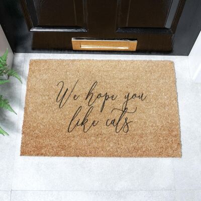 Zerbino "We Hope You Like Cats" (60 x 40 cm)