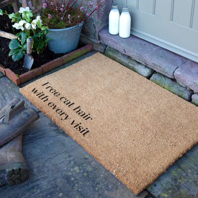 Free Cat Hair With Every Visit Doormat (90 x 60cm)