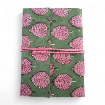 Cuaderno cubierto con tela estampada "Pin"