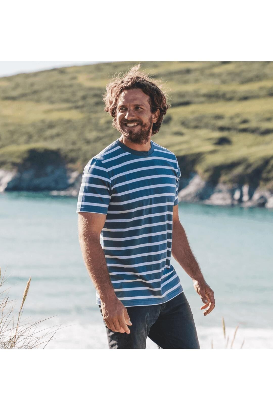 T-shirt a righe da uomo