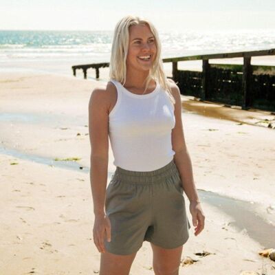 Pantaloncini in cotone biologico da donna