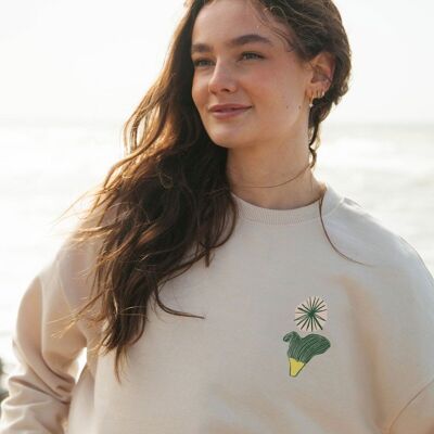 Felpa oversize Gather da donna