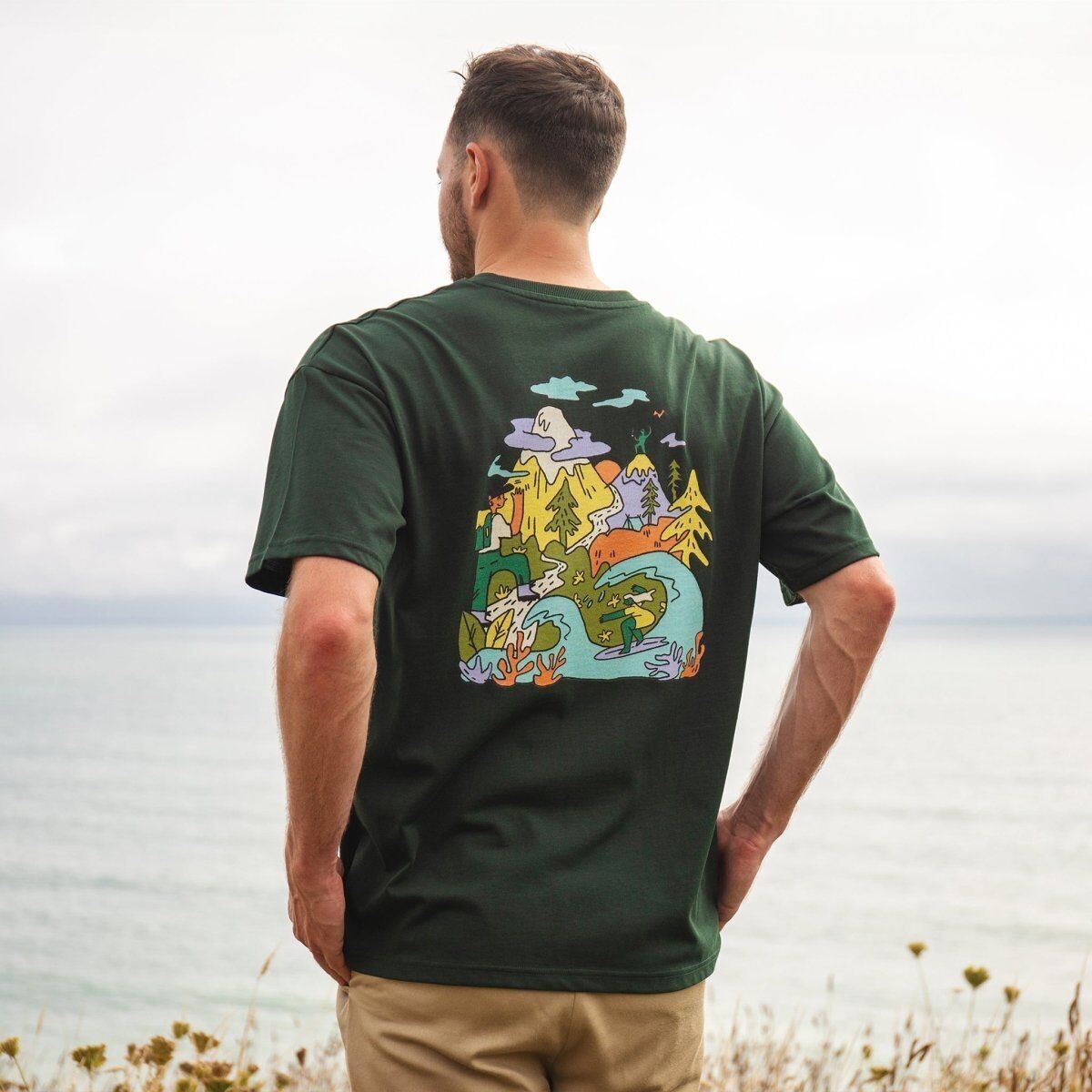 Abenteuer-Übergröße-T-Shirt