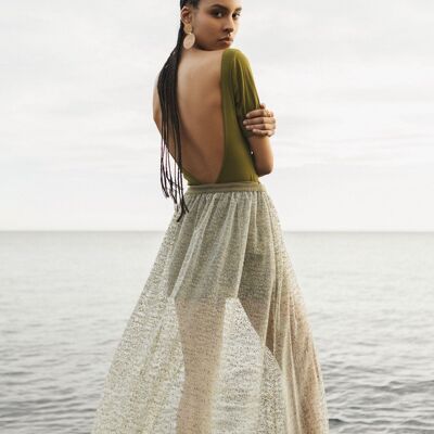 Jupe Capri 2-en-1 olive