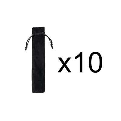 10 astucci per penne in velluto