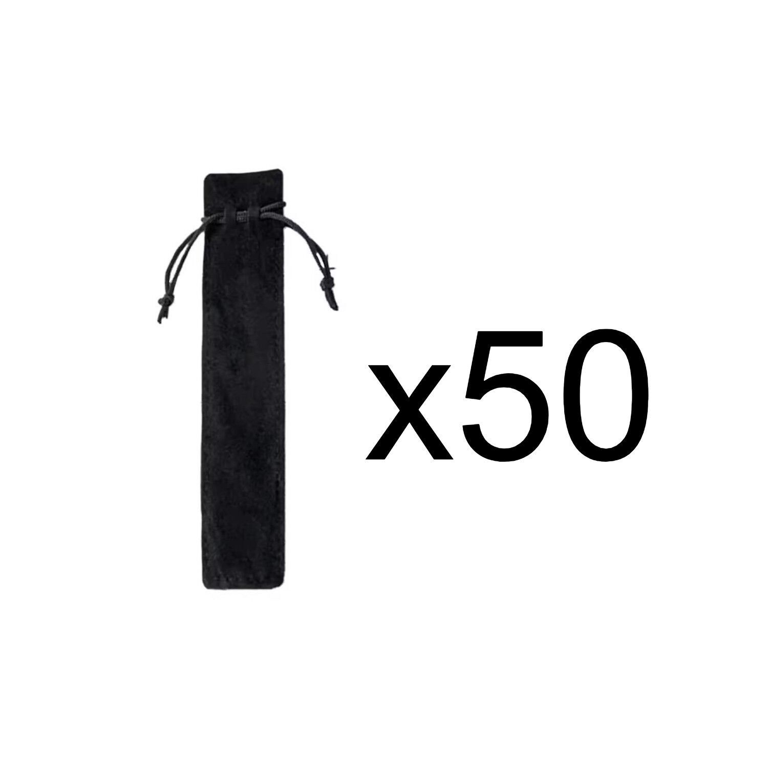 50 astucci per penne in velluto