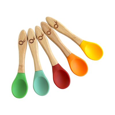 Ensemble de cuillères pour enfants en bambou