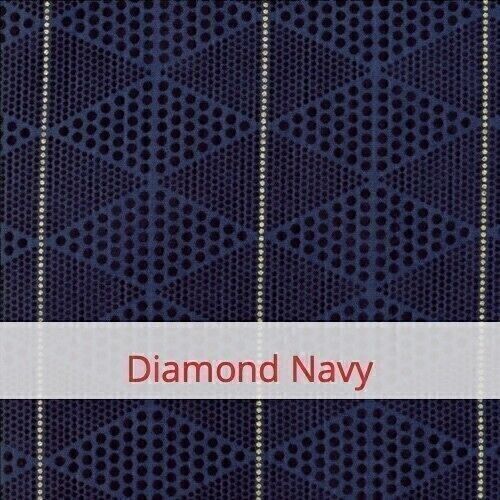 Borsa baguette riutilizzabile, 60 cm x 16 cm, tessuto di cotone, motivo: Day in Paris: Diamond Navy