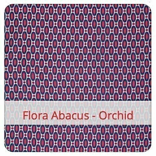Borsa riutilizzabile per baguette, 60 cm x 16 cm, tessuto di cotone, motivo: Flora Abacus - Orchidea